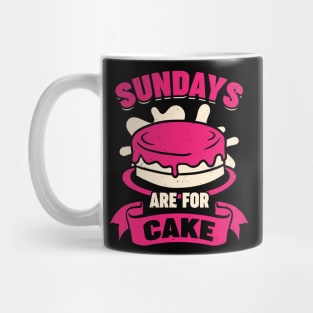 Sundays Are For Cake Baking Lover Gift Mug